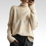 Marcelle | Grobstrick-Pullover mit Rollkragen