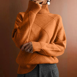 Marcelle | Grobstrick-Pullover mit Rollkragen