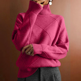 Marcelle | Grobstrick-Pullover mit Rollkragen