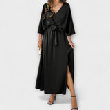 Sabrina - Maxikleid mit V-Ausschnitt