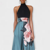 Natalie - Maxi A-Linie Kleid Blumenmuster