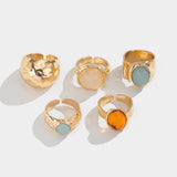 Set aus offenen Ringen mit Strass