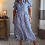Cassie - Elegantes gestreiftes Kleid