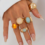 Set aus offenen Ringen mit Strass