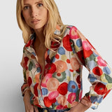 Iva | Blumenmuster-Bluse mit langen Ärmeln