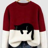 Nika | Sweatshirt mit Katzenmotiv