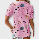 Emily - Trendige Bluse mit V-Ausschnitt