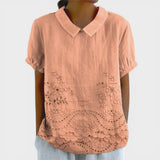 Zlata | Bluse mit floraler Stickerei