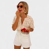 Barbora - Bluse Fleurie
