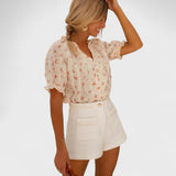 Barbora - Bluse Fleurie