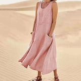 Tina™ - Sommer Leinenkleid