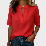 Lea | Leichte Bluse mit V-Ausschnitt