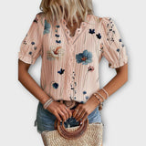 Emily - Trendige Bluse mit V-Ausschnitt