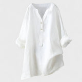 Freja - Bequeme Knopfleiste Bluse