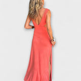 Ella - Tie-Dye Kleid mit V-Ausschnitt Eleanor