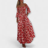 Sienna - Maxikleid mit schulterfreien Trägern, ideal für den Urlaub