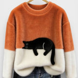 Nika | Sweatshirt mit Katzenmotiv