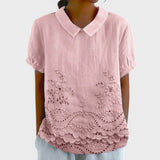 Zlata | Bluse mit floraler Stickerei
