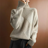 Marcelle | Grobstrick-Pullover mit Rollkragen