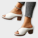 Dicke Absatzsandalen mit Offenem Absatz