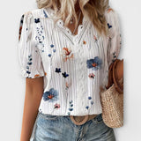 Emily - Trendige Bluse mit V-Ausschnitt