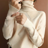Marcelle | Grobstrick-Pullover mit Rollkragen