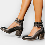 Bequeme Absatzsandalen