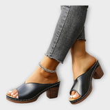 Dicke Absatzsandalen mit Offenem Absatz
