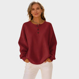 Mia - T-Shirt Henley Bequem