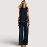Leila | Elegantes Baumwoll-Leinen-Set