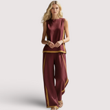 Leila | Elegantes Baumwoll-Leinen-Set