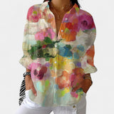 Nika – Sommerbluse mit lebhaftem Muster