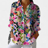 Nika – Sommerbluse mit lebhaftem Muster