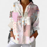 Nika – Sommerbluse mit lebhaftem Muster