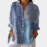Nika – Sommerbluse mit lebhaftem Muster