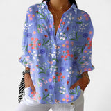 Nika – Sommerbluse mit buntem Muster