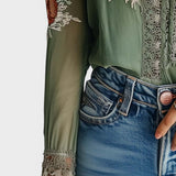 Lorena | Blumenbluse Boho