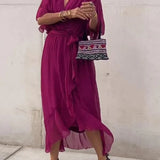 Fiorella - Elegantes Kleid Mit V-ausschnitt