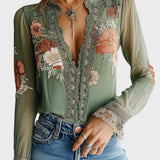 Lorena | Blumenbluse Boho