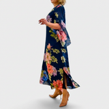 Chloé™ | Elegantes, langes Blumen-Kleid