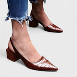 Ela – Elegante Schuhe mit offenem Absatz