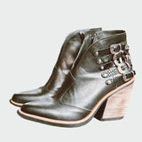 Retro-Leder Schuhe
