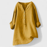 Freja - Bequeme Knopfleiste Bluse